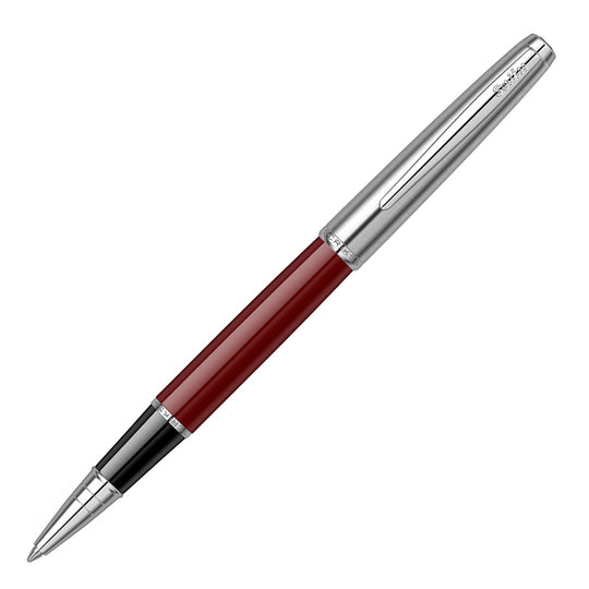 Scrikss Metropolis 78 Roller Ball Pen - Burgundy Chrome CT