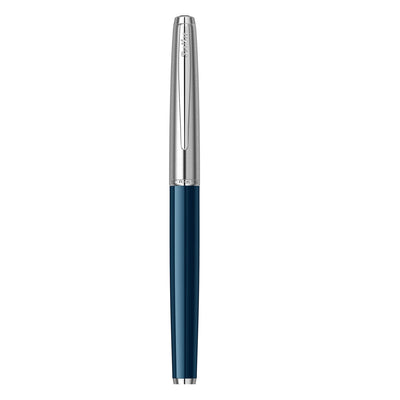 Scrikss Metropolis 78 Roller Ball Pen - Navy Chrome CT 5