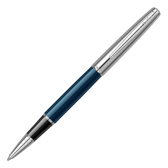Scrikss Metropolis 78 Roller Ball Pen - Navy Chrome CT