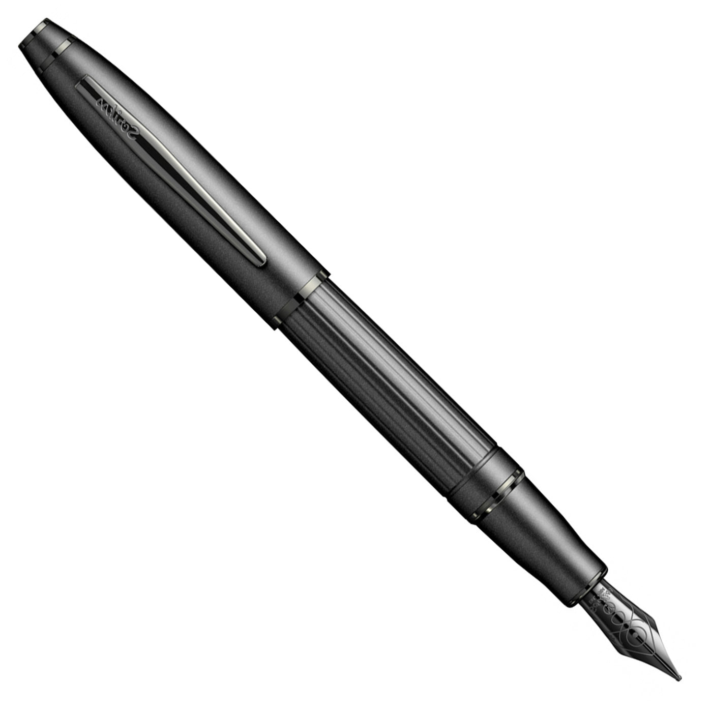 Scrikss Noble 350 Fountain Pen - Matte Black PVD 3