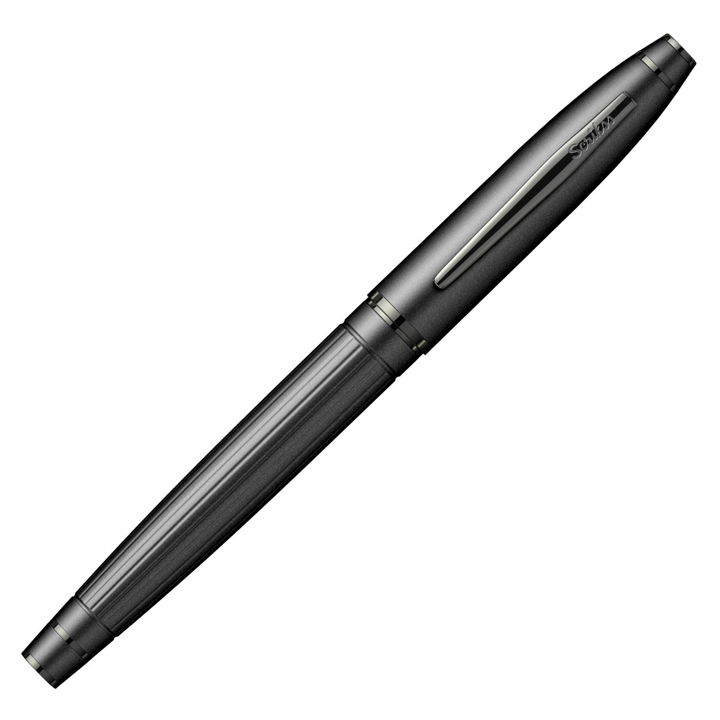 Scrikss Noble 350 Fountain Pen - Matte Black PVD 7