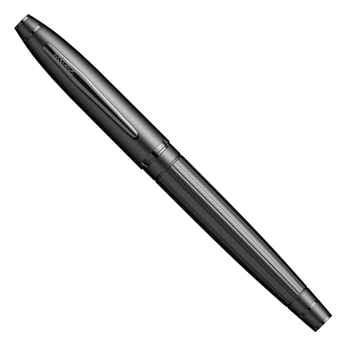 Scrikss Noble 350 Roller Ball Pen - Matte Black PVD 7