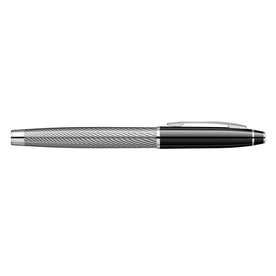 Scrikss Noble 35 Fountain Pen - Black Chrome Spiral CT 4