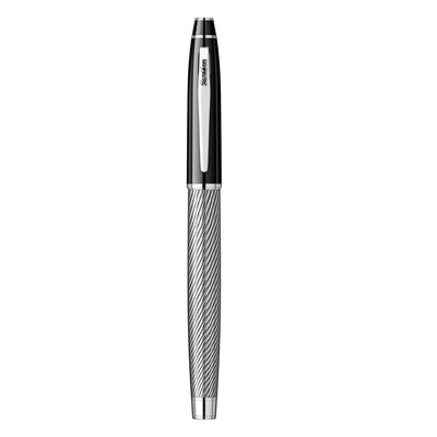 Scrikss Noble 35 Fountain Pen - Black Chrome Spiral CT 5