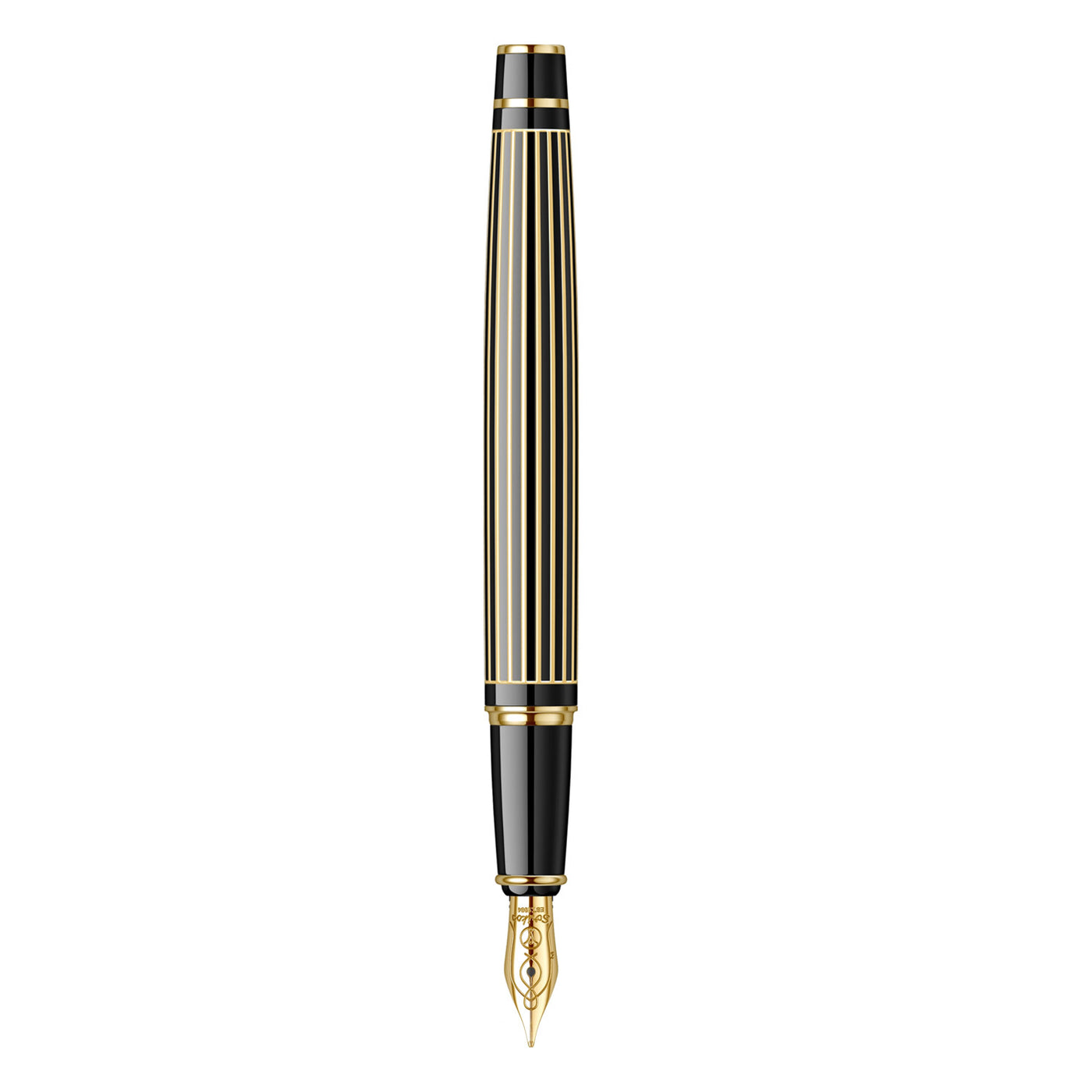 Scrikss Noble 35 Fountain Pen - Black Stripe GT 3