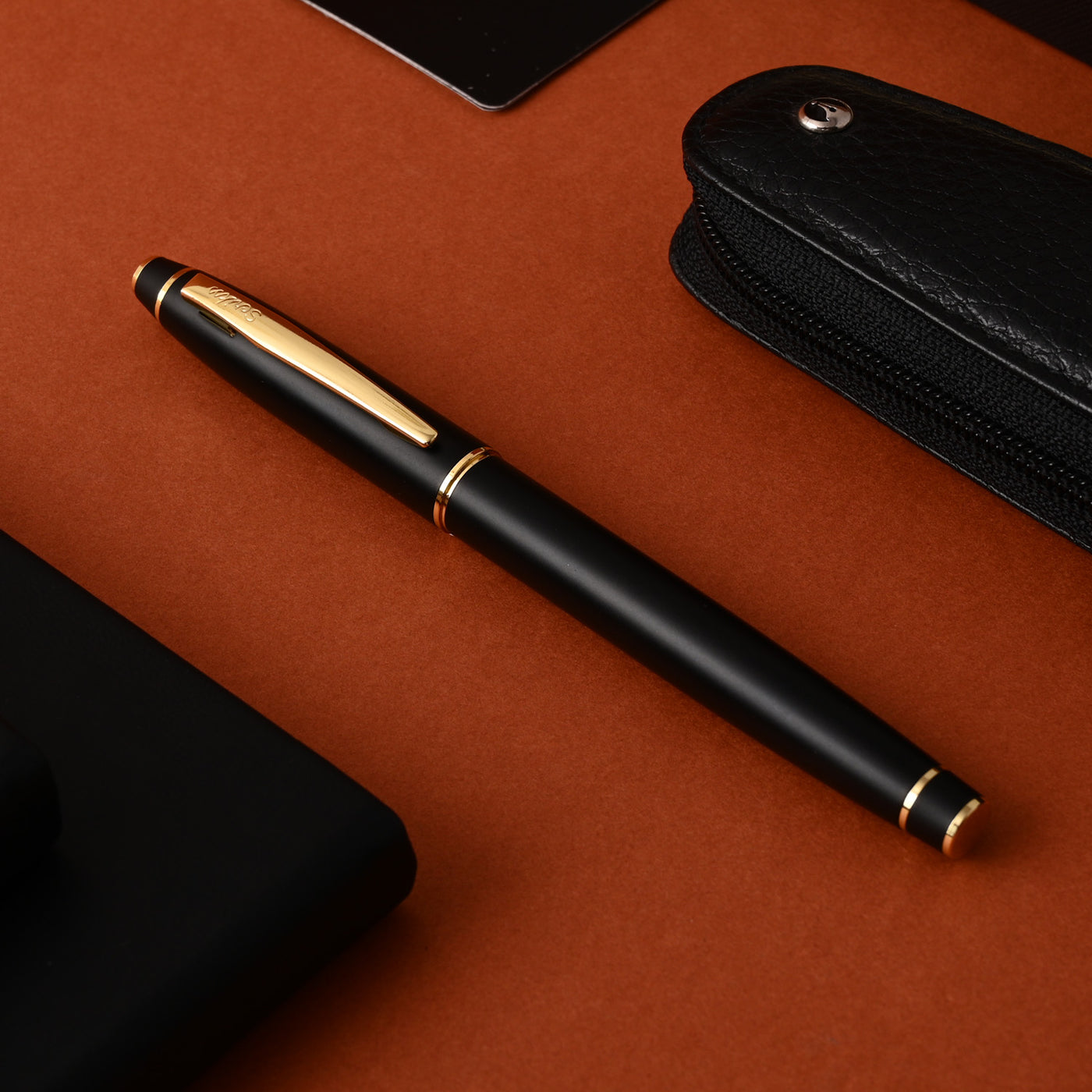 Scrikss Noble 35 Fountain Pen - Matt Black GT 12