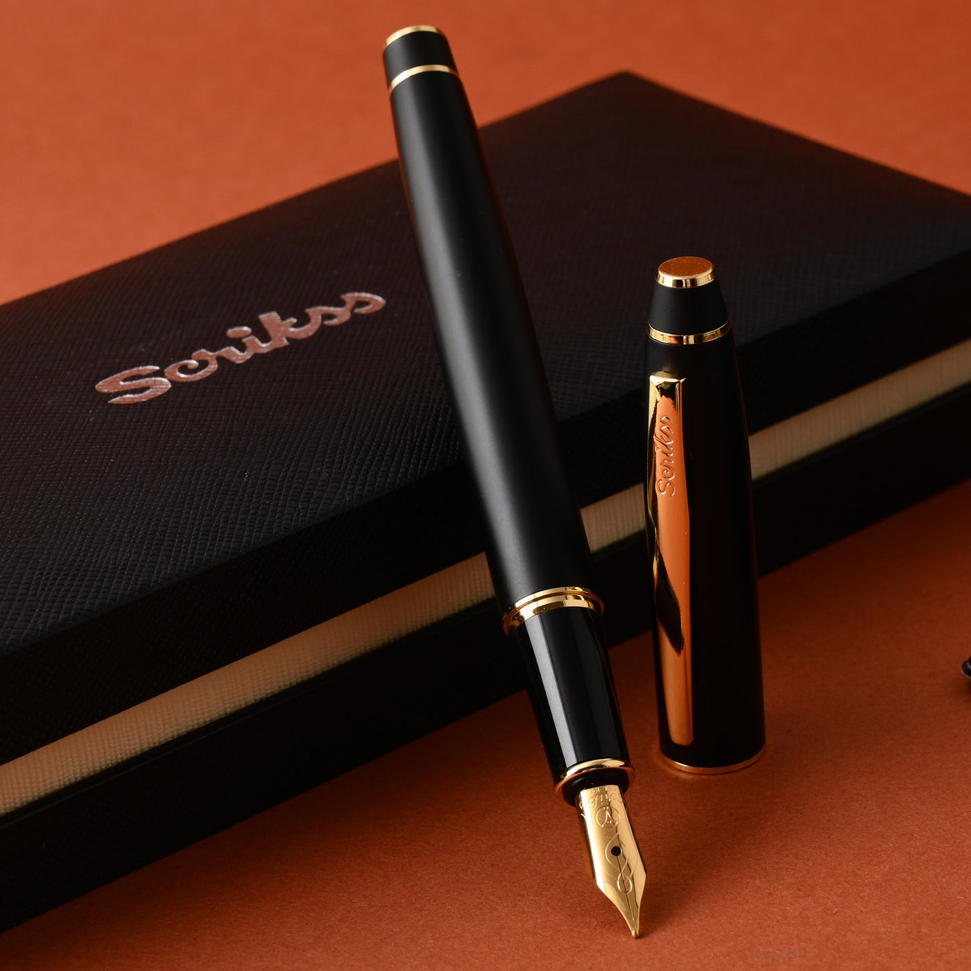 Scrikss Noble 35 Fountain Pen - Matt Black GT 8