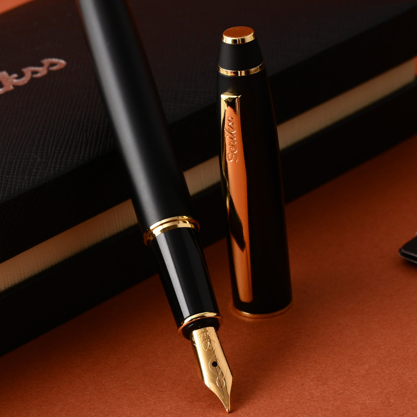 Scrikss Noble 35 Fountain Pen - Matt Black GT 9