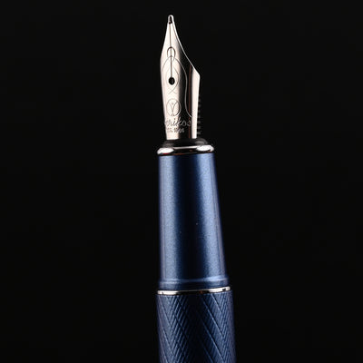 Scrikss Noble 35 Fountain Pen - Metallic Blue PVD