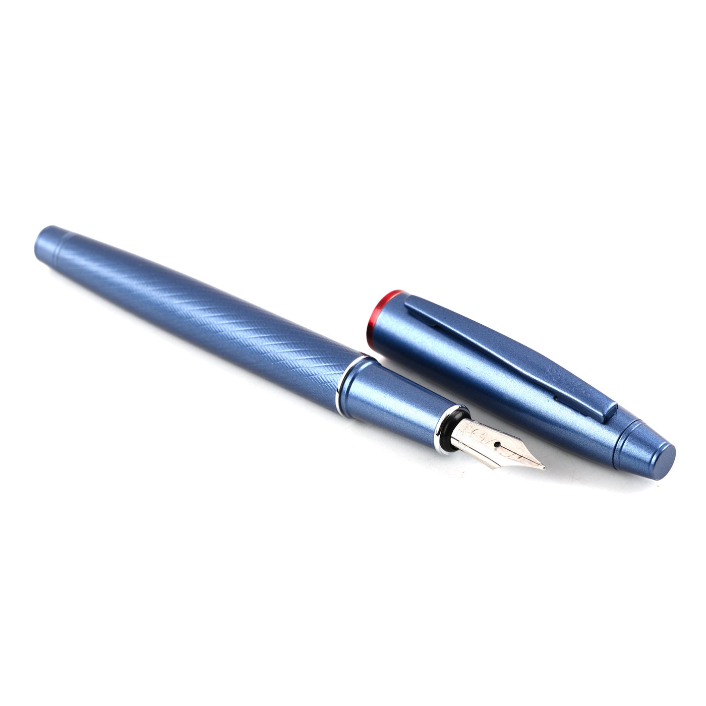 Scrikss Noble 35 Fountain Pen - Metallic Blue PVD