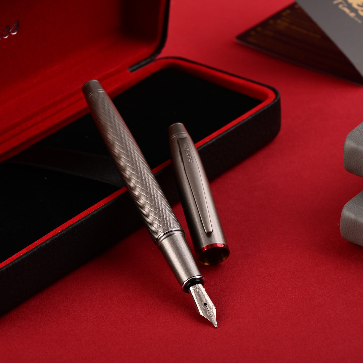 Scrikss Noble 35 Fountain Pen - Titanium PVD 8