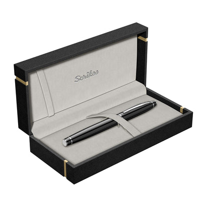 Scrikss Noble 35 Roller Ball Pen - Black CT 6