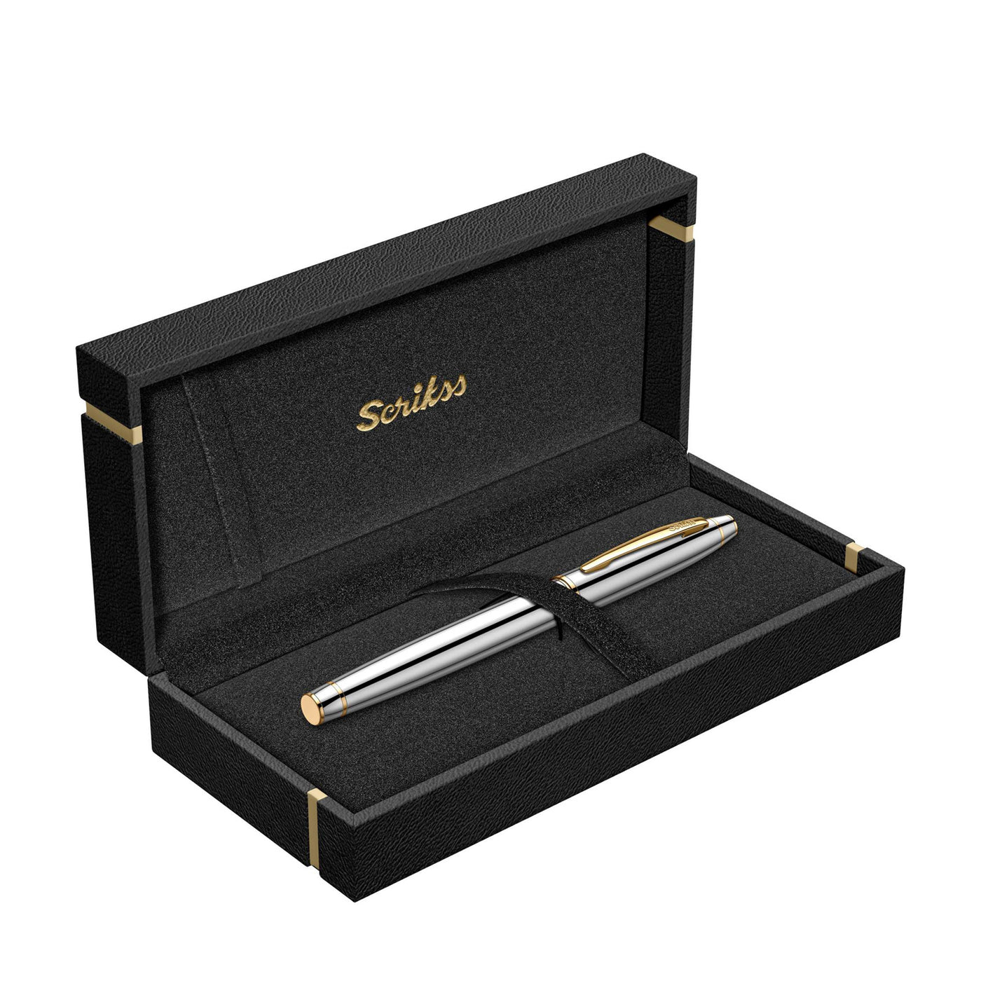 Scrikss Noble 35 Roller Ball Pen - Chrome GT 6