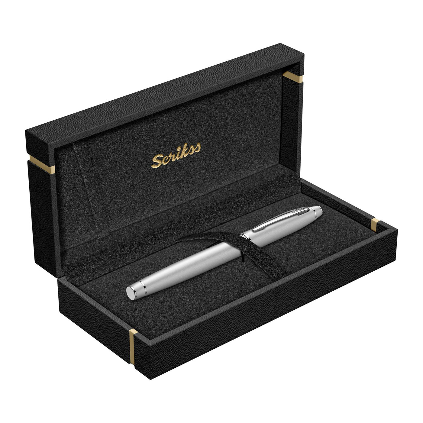 Scrikss Noble 35 Roller Ball Pen - Matt Chrome CT 6