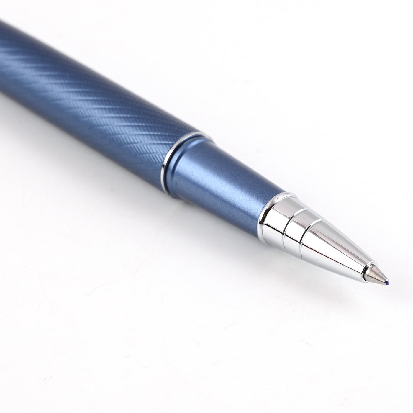 Scrikss Noble 35 Roller Ball Pen - Metallic Blue PVD 4