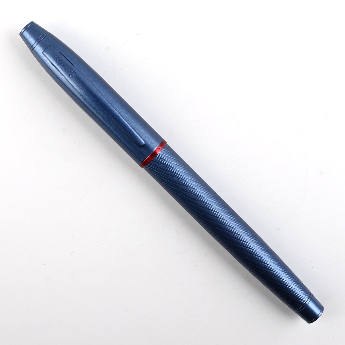 Scrikss Noble 35 Roller Ball Pen - Metallic Blue PVD 7