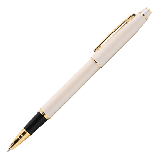 Scrikss Noble 35 Roller Ball Pen - Pearl White GT