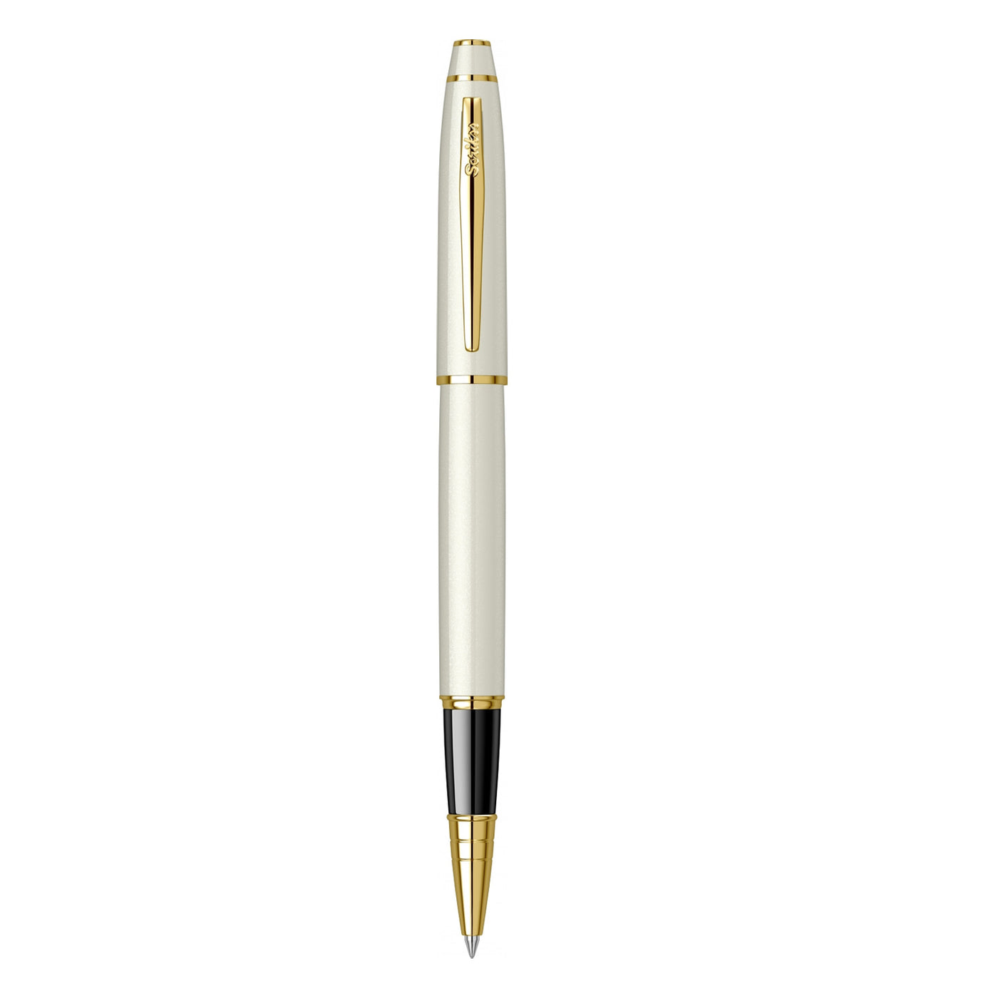 Scrikss Noble 35 Roller Ball Pen - Pearl White GT 2