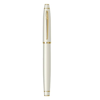 Scrikss Noble 35 Roller Ball Pen - Pearl White GT 5