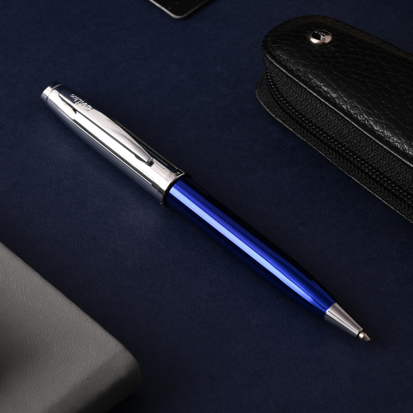 Scrikss Oscar 39 Ball Pen - Navy Blue CT 8