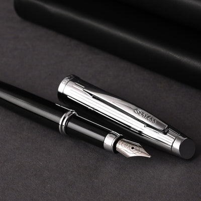 Scrikss Oscar 39 Fountain Pen - Black CT 10