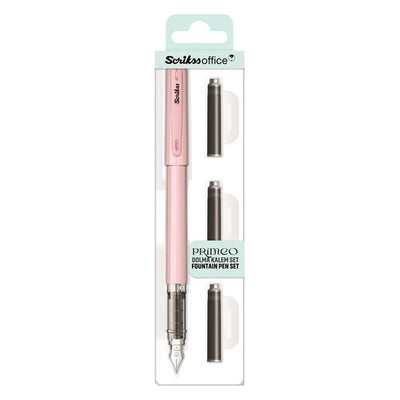 Scrikss Primeo Fountain Pen in Blister Pack - Pink