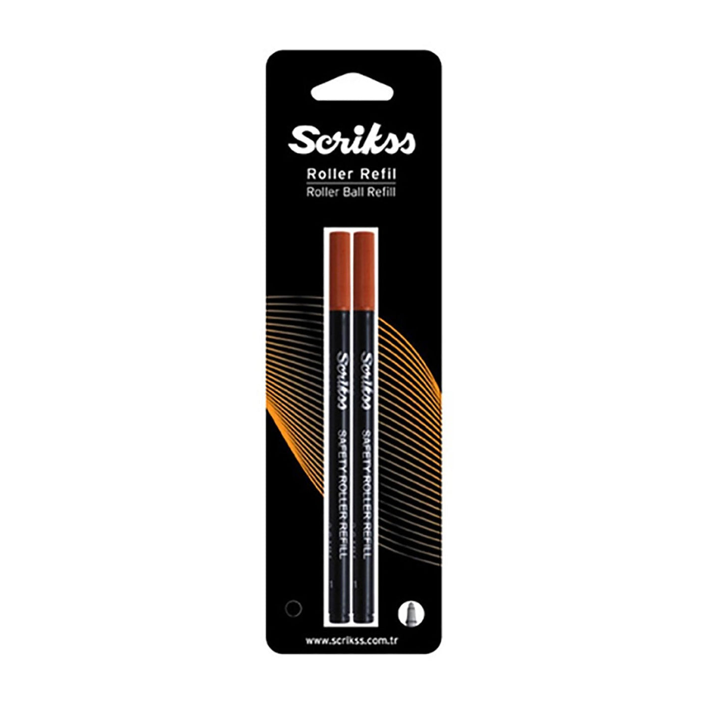 Scrikss Standard Roller Pen Refill, Black Medium 1