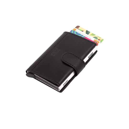Scudo Linear Slim Wallet - Black