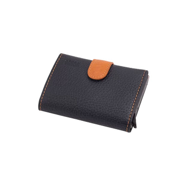 Scudo Mosaic Slim Wallet - Navy/Orange