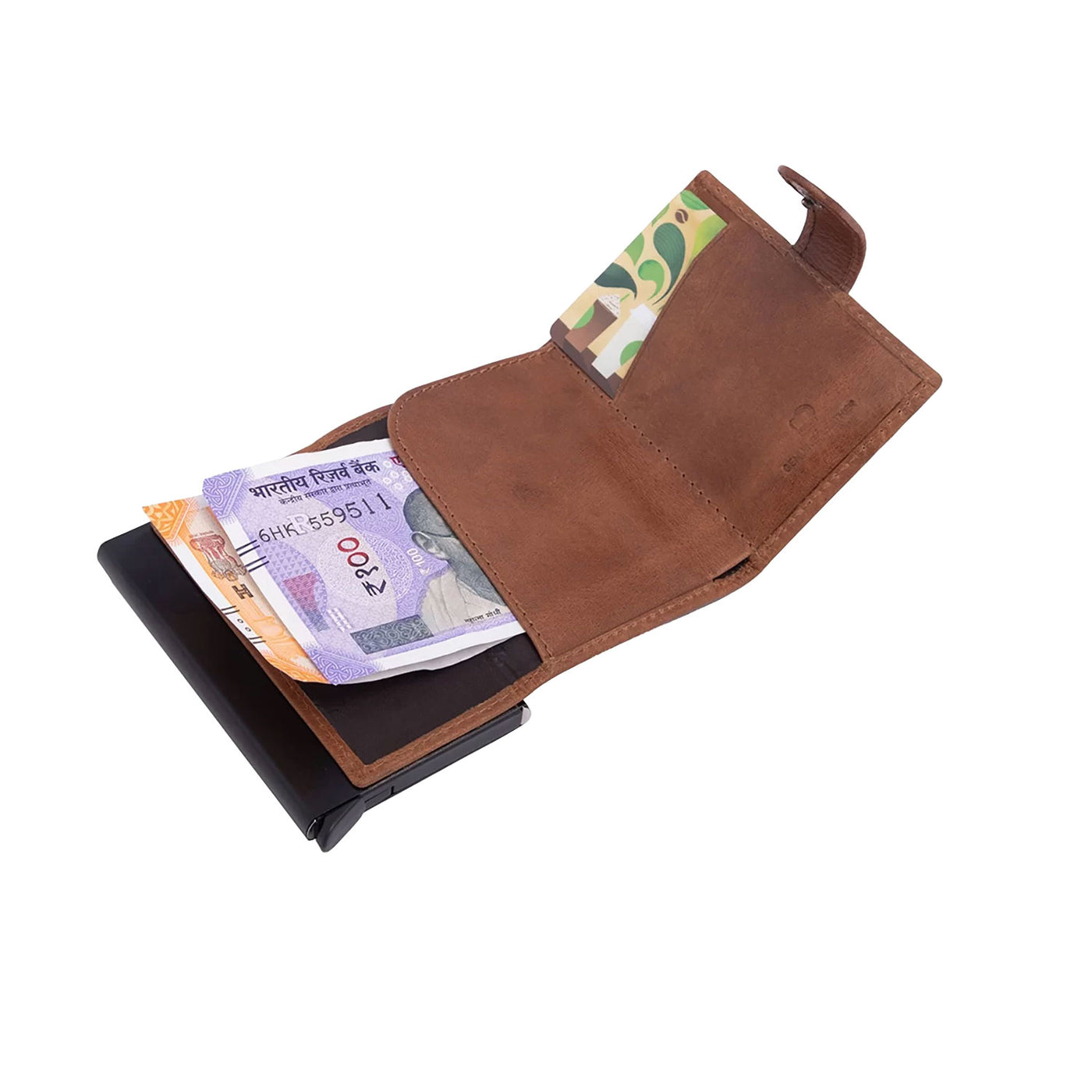 Scudo Troy Slim Wallet - Cognac