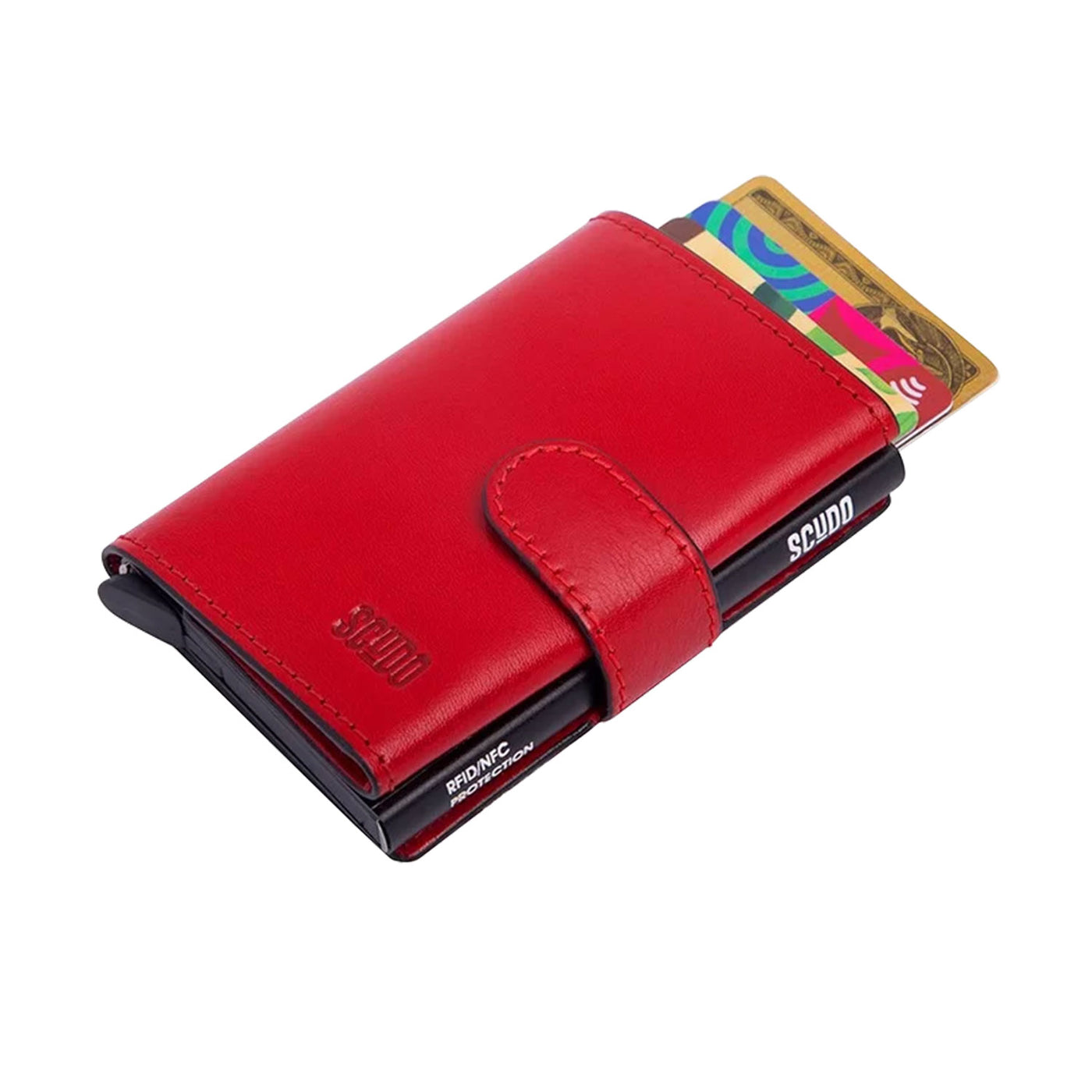 Scudo Tuscany Slim Wallet - Red