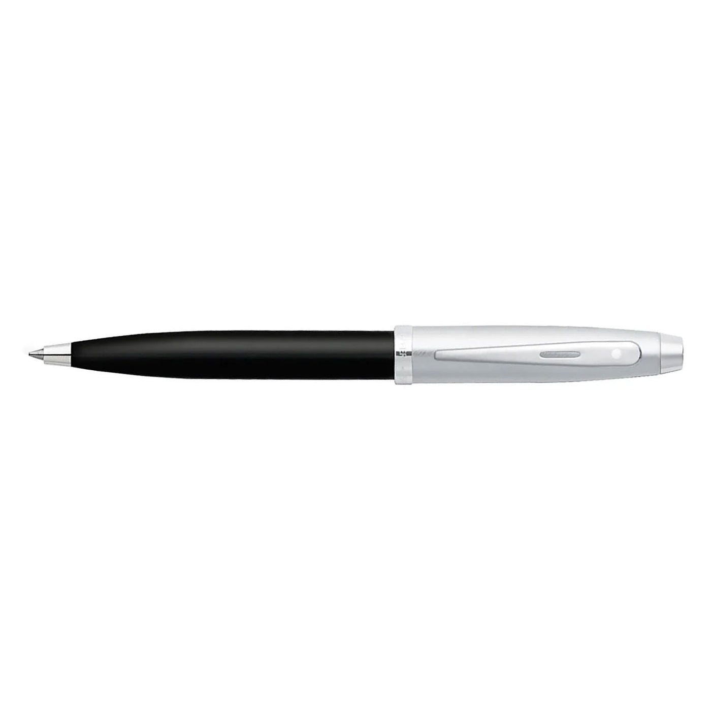 Sheaffer 100 Ball Pen - Black & Brushed Chrome