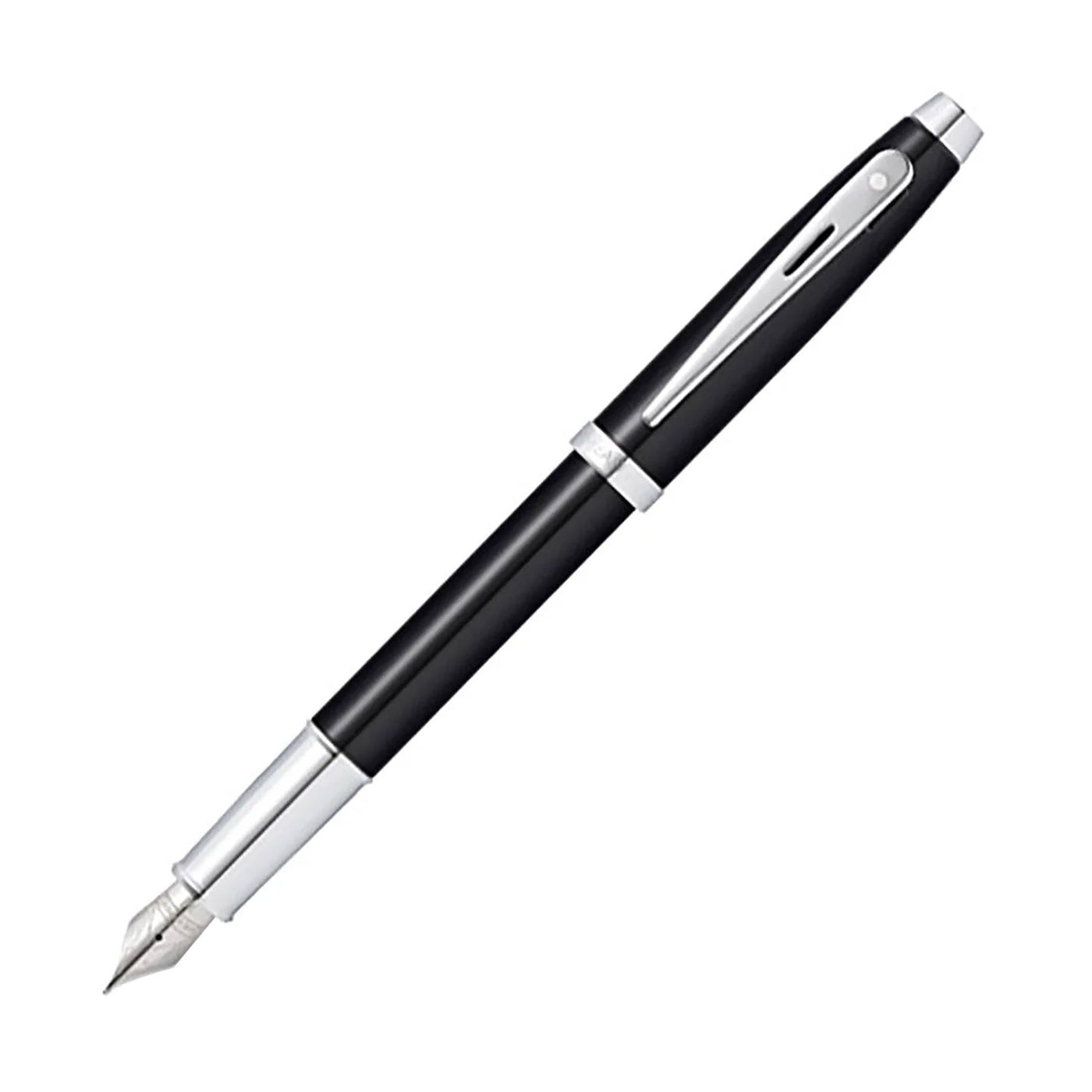 Sheaffer 100 Fountain Pen - Glossy Black CT 1