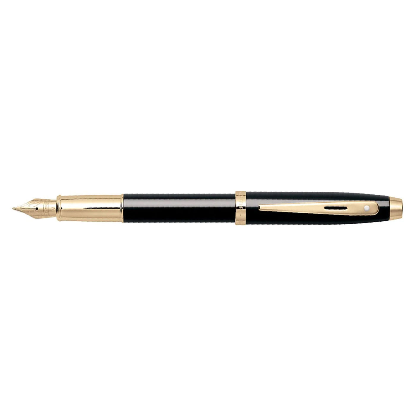 Sheaffer 100 Fountain Pen - Glossy Black GT 3