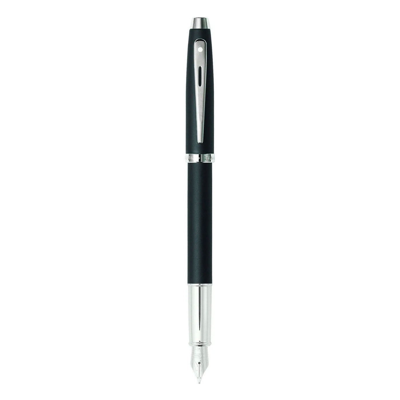 Sheaffer 100 Fountain Pen - Matte Black CT 2