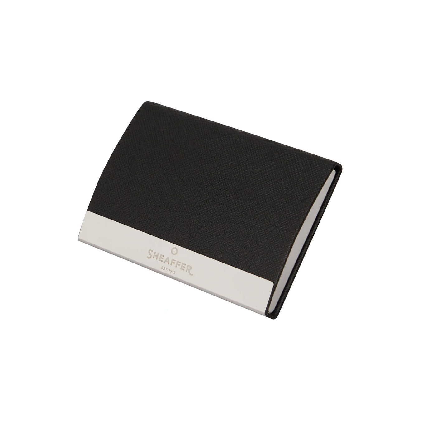 Sheaffer Gift Set - 100 Series Glossy Black & Chrome CT Ball Pen with Business Card Holder 5