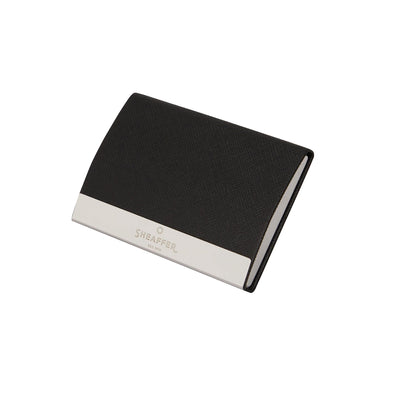 Sheaffer Gift Set - 100 Series Glossy Black & Chrome CT Ball Pen with Business Card Holder