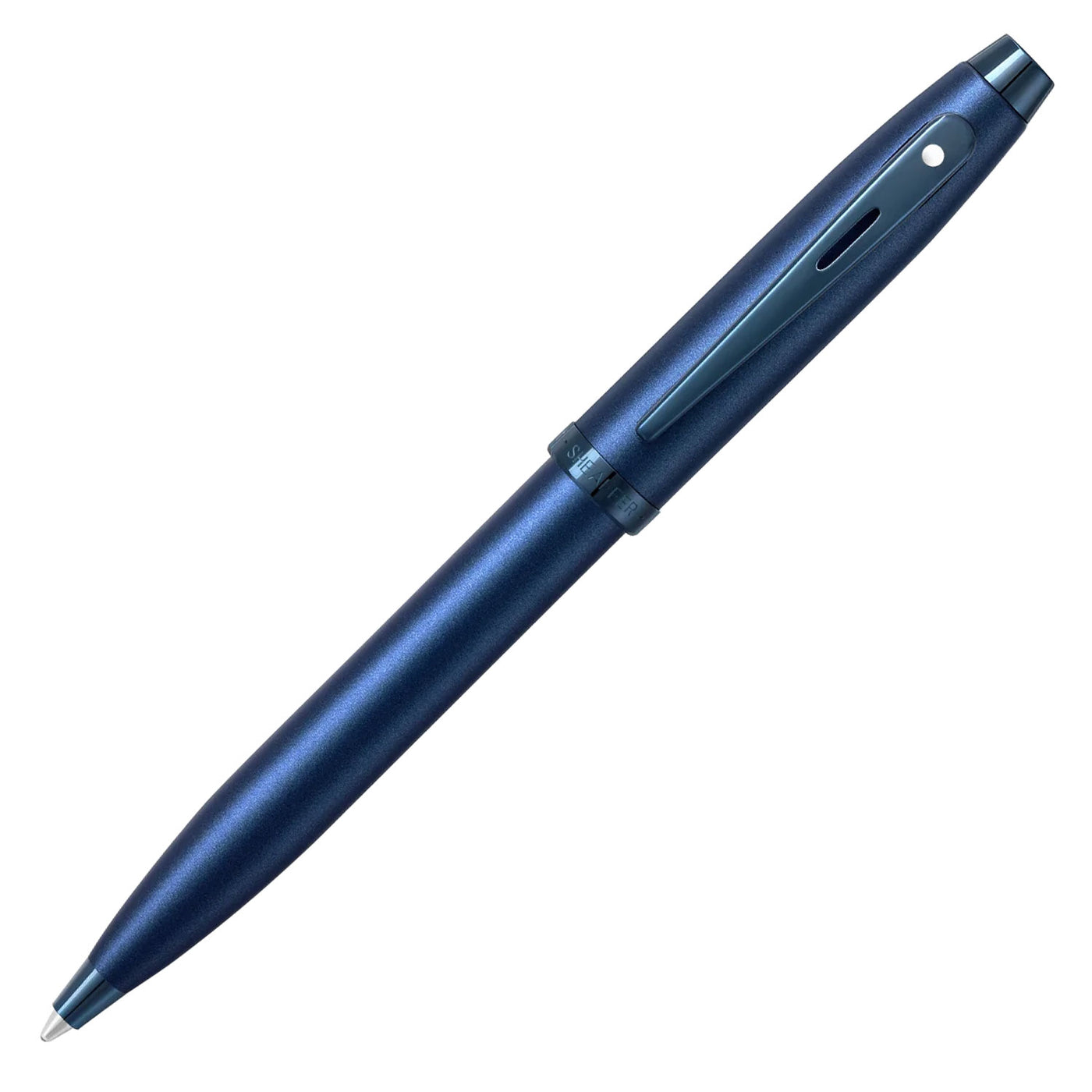 Sheaffer 100 Ball Pen - Satin Blue PVD 1