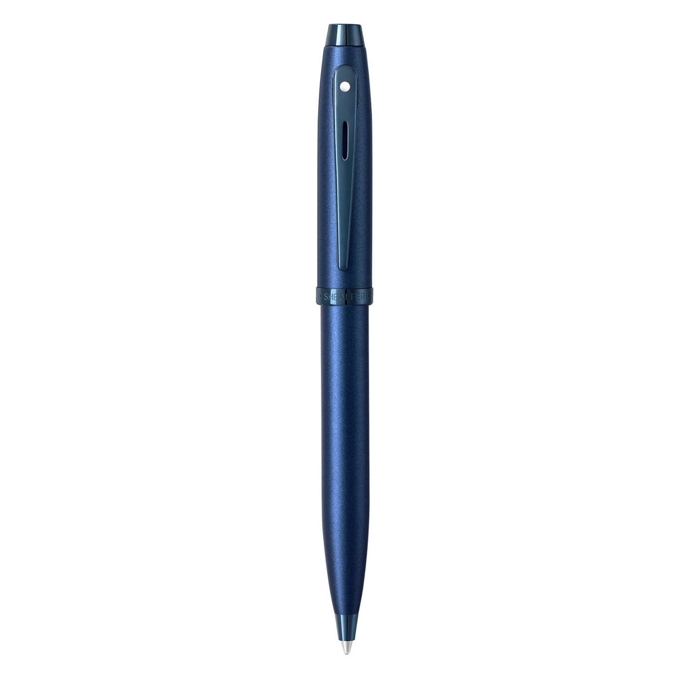 Sheaffer 100 Ball Pen - Satin Blue PVD 2