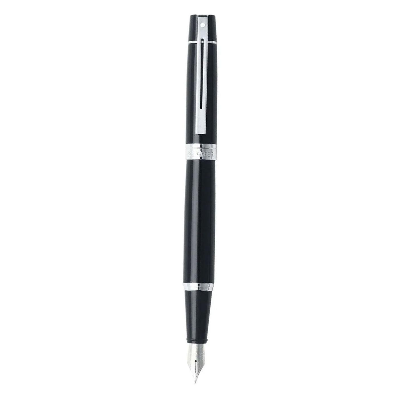 Sheaffer 300 Fountain Pen - Glossy Black CT 2