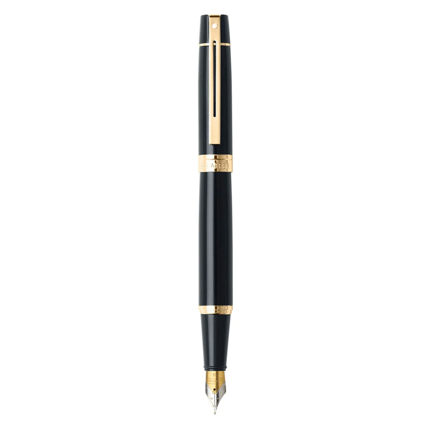 Sheaffer 300 Fountain Pen - Glossy Black GT 2