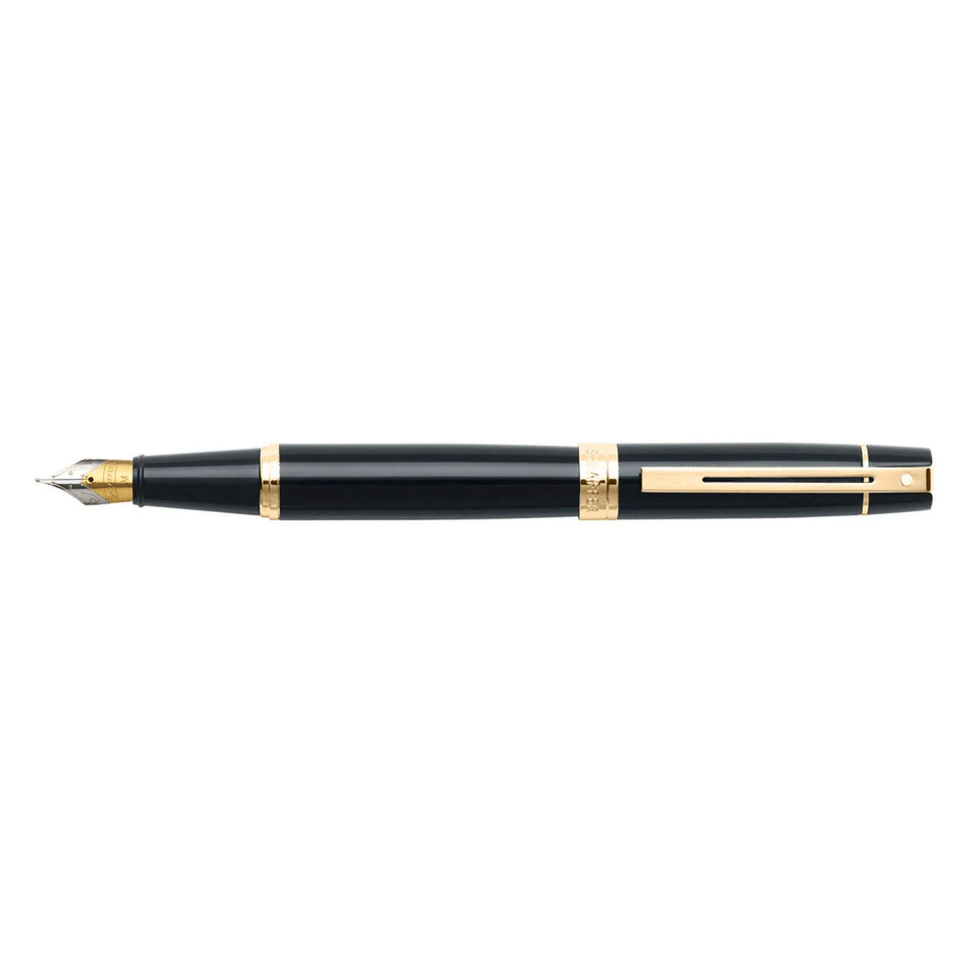 Sheaffer 300 Fountain Pen - Glossy Black GT 3