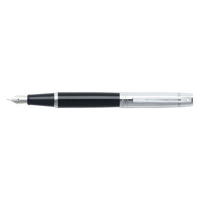 Sheaffer 300 Series Fountain Pen, Black / Chrome - Steel Nib 3