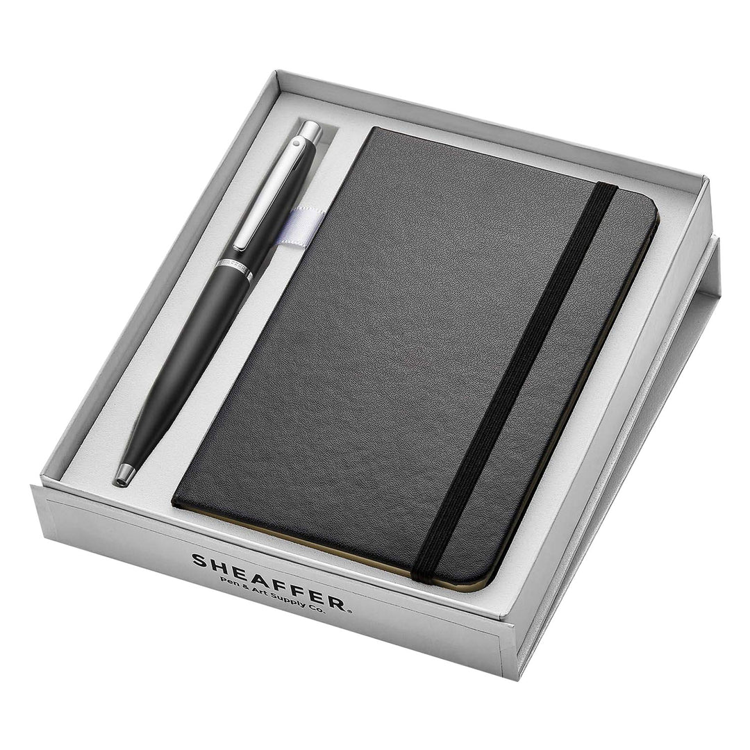 Buy Sheaffer GiftSet-VFM MatteBlack BallPen+A6 Black Notebook