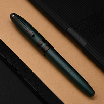Sheaffer Icon Fountain Pen - Metallic Green PVD 11