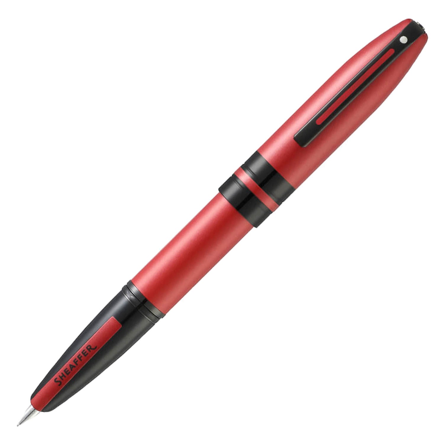 Sheaffer Icon 9111 - Matte Red With Glossy Black PVD Trim Fountain Pen