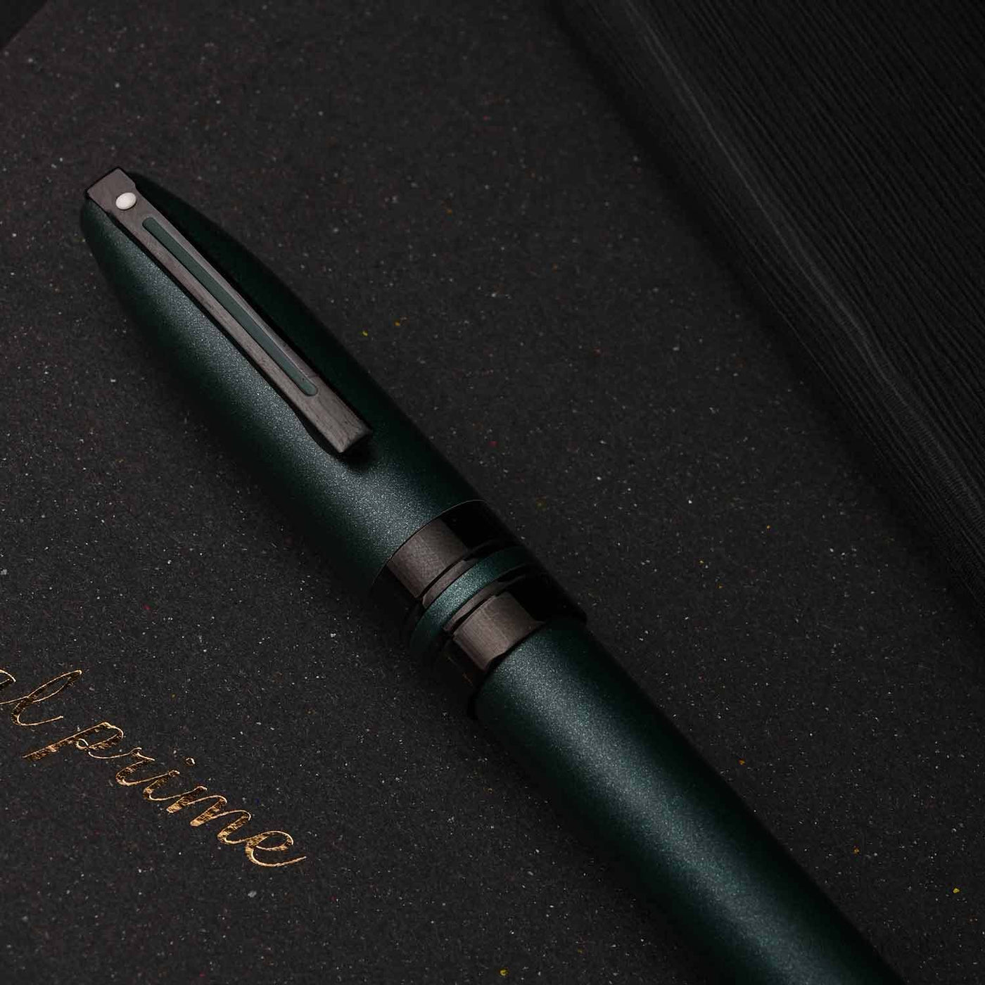 Sheaffer Icon Roller Ball Pen - Metallic Green PVD 10