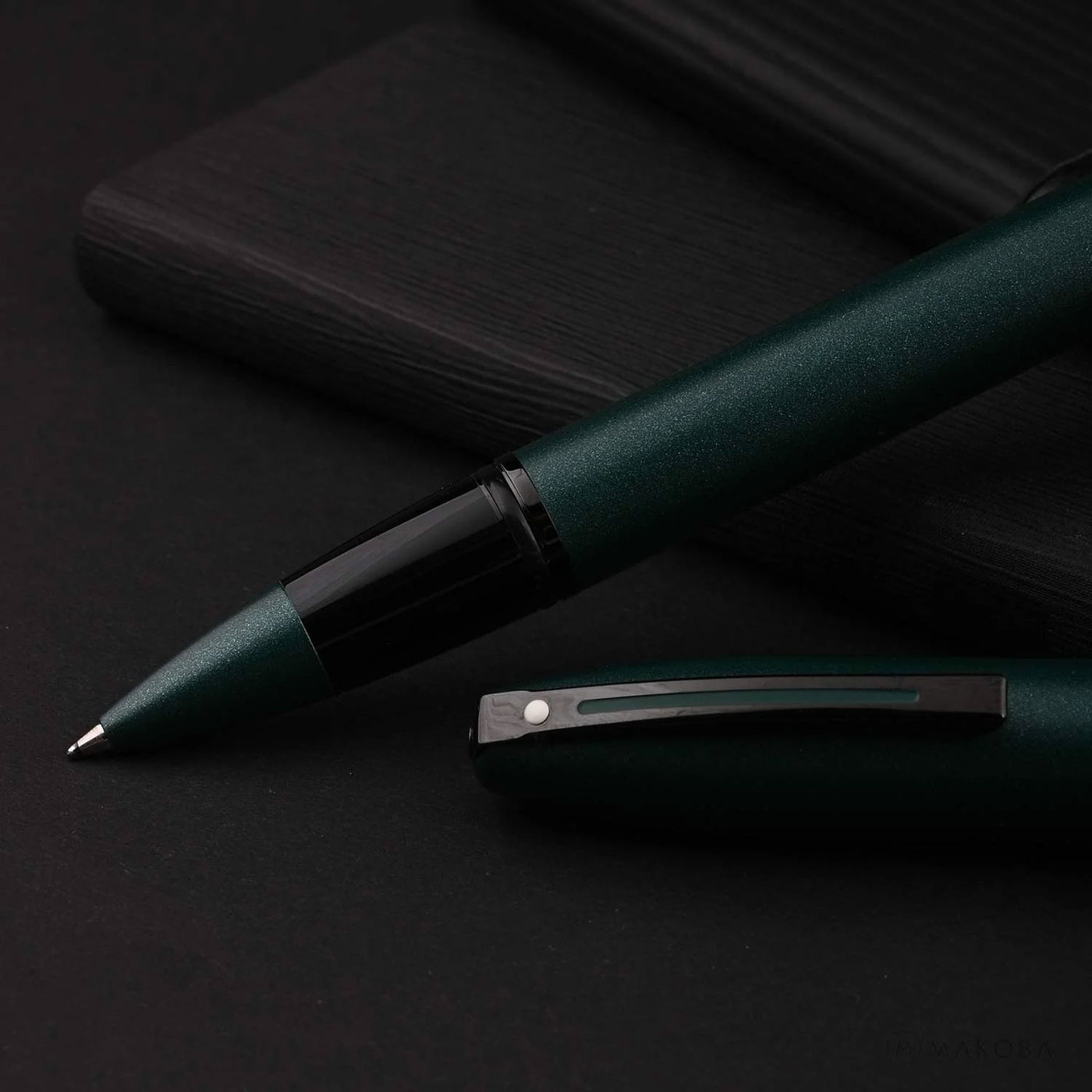 Sheaffer Icon Roller Ball Pen - Metallic Green PVD 7