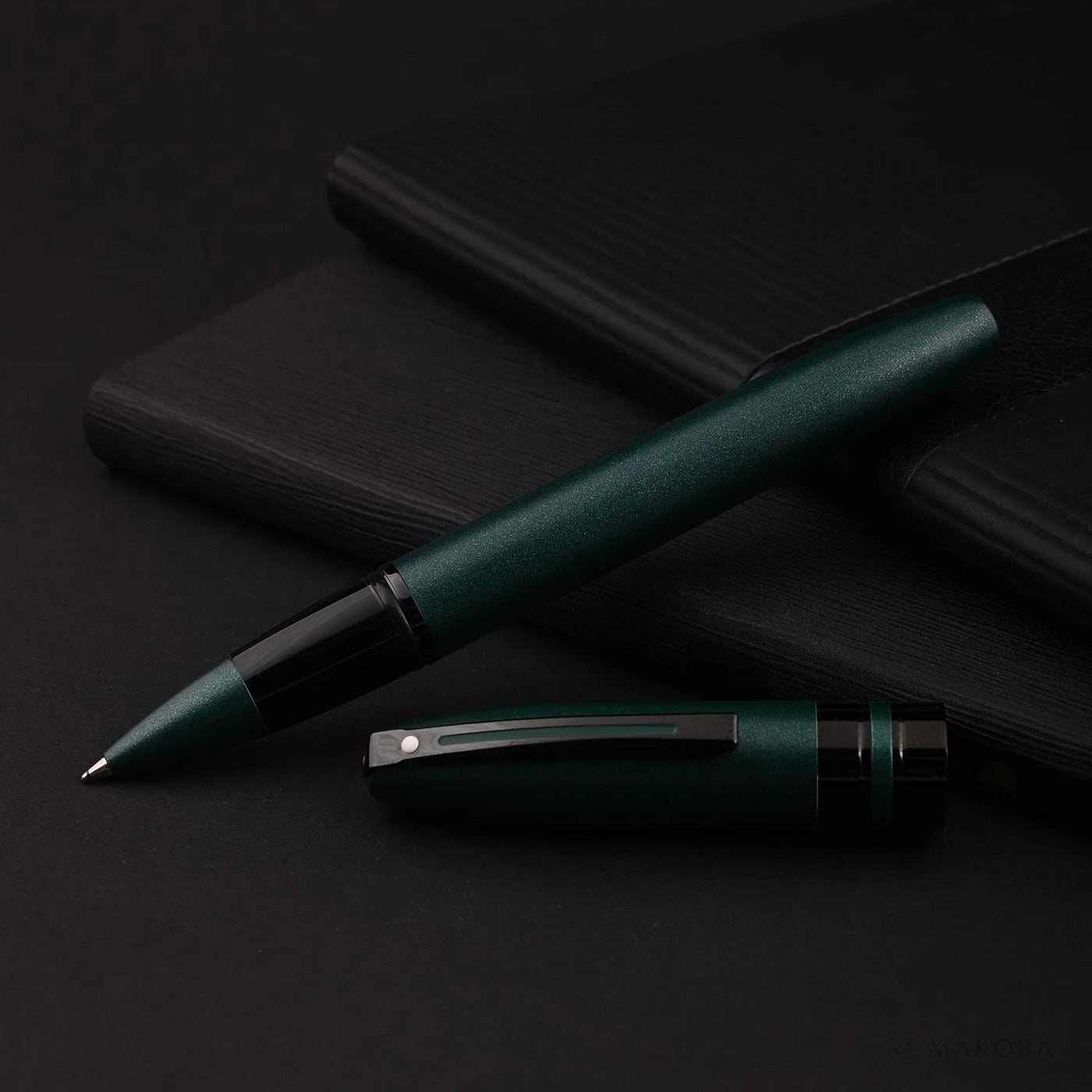 Sheaffer Icon Roller Ball Pen - Metallic Green PVD 8