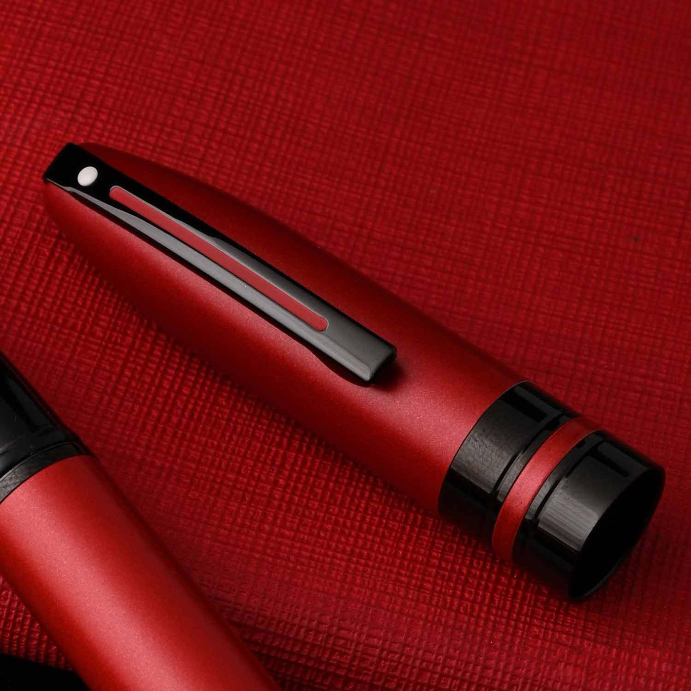 Sheaffer Icon Roller Ball Pen - Metallic Red PVD 9